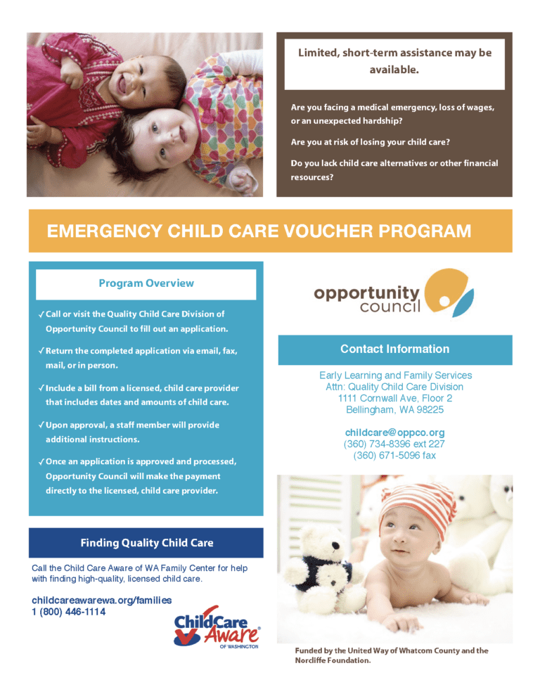 Families Child Care Aware NW Washington